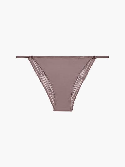 Calvin Klein Underwear HU787046 | Calvin Klein Triangle Lace Brazilian Női Rövidnadrág Lila